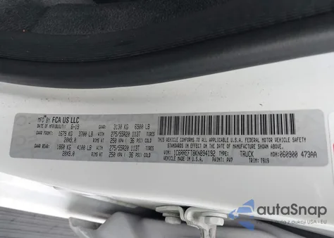 2019 Ram 1500 Big Horn/Lone Star 4X2 5'7 Box from USA, damaged, VIN 1C6RREFT8KN894192